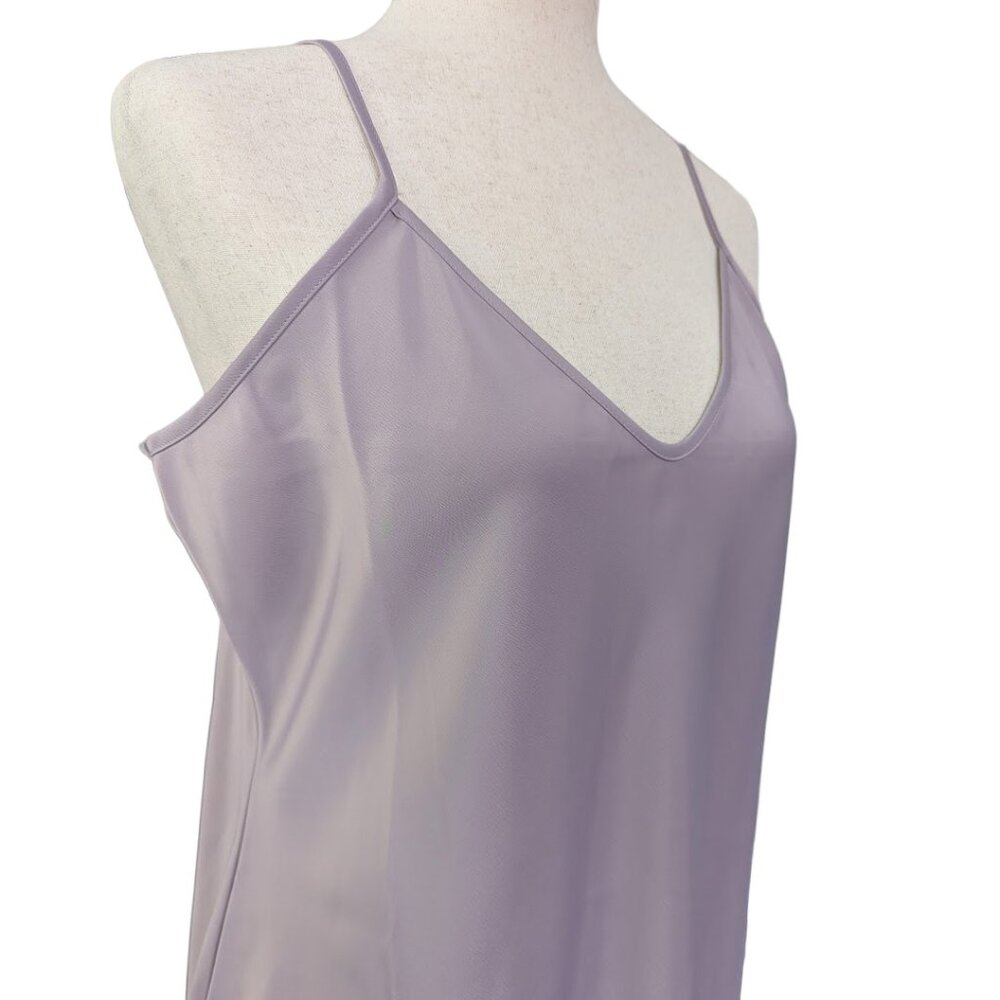 NWT Banana Republic Lavender V-neck Midi Length Slip Dress - Picture 4 of 13